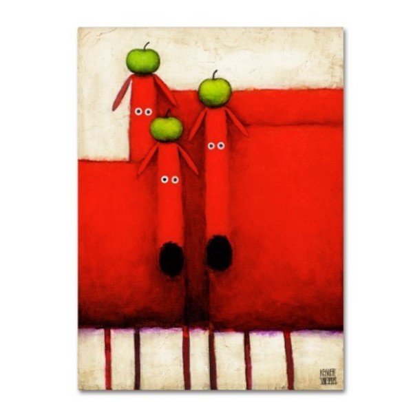 Trademark Fine Art Daniel Patrick Kessler 'Tres Amigos Art' Canvas Art, 14x19 ALI16781-C1419GG